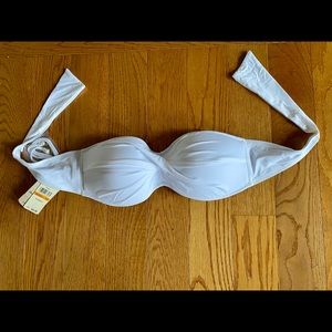 NWT Tommy Bahama Pearl Twist Bandeau Bikini Top small
